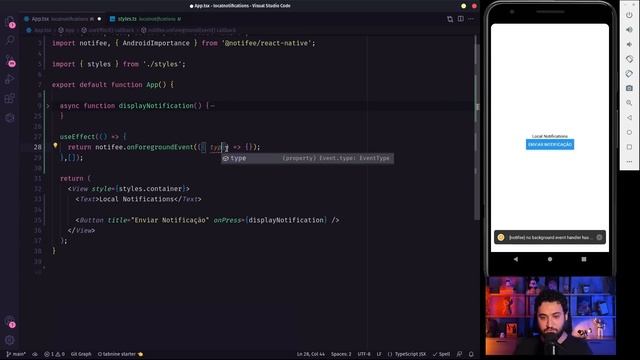 Notificações locais de um jeito FÁCIL com Notifee смотреть онлайн