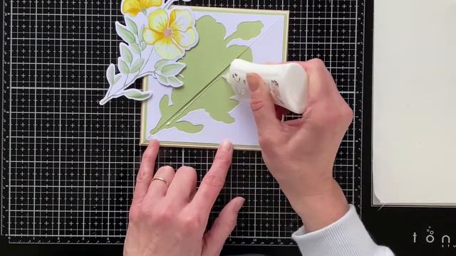 FACEBOOK LIVE - CLAIRE NEWCOMBE  Twisted Easel Card With Summer Petunia Stamps