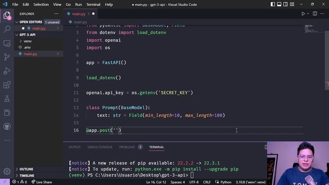 Crea una Aplicación con #OpenAI y #GPT3 usando #Python y #FastAPI смотреть онлайн