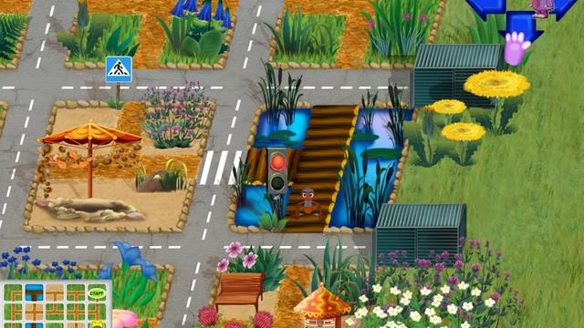 Лунтик - игра в ПДД. Обучающая игра для детей смотреть онлайн