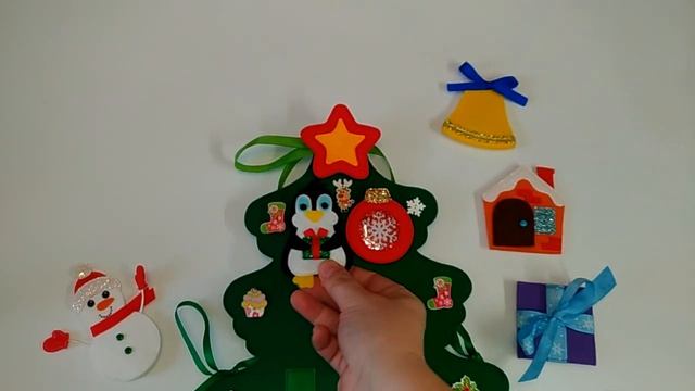 Ёлочка новогодняя из фетра для малышей смотреть онлайн