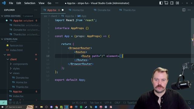 Code Walkthrough: Adding Stripe to a TS/React/Express/ESBuild boiler - Free Course Preview | Part 3 смотреть онлайн