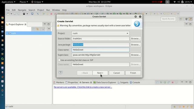 Eclipse Java EE ( Config + Servlets ) смотреть онлайн