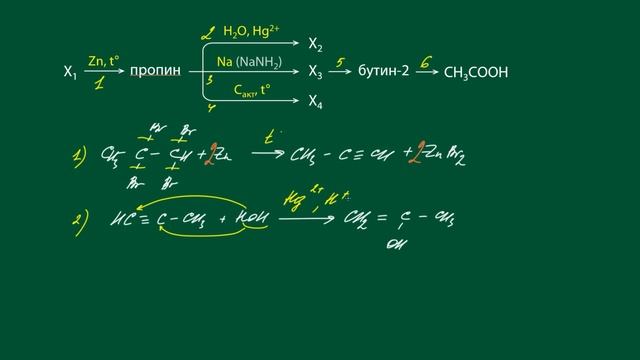 Алкины: цепочки. Часть 1/2. 10 класс и ЕГЭ по химии смотреть онлайн
