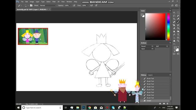 Как нарисовать Холли из Бена и Холли? #БениХолли #BenandHolly смотреть онлайн