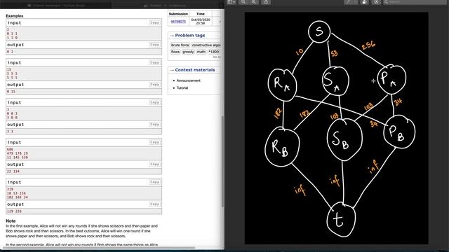Codeforces Round #674 (Div. 3) Explanation - E) Rock, Paper, Scissors смотреть онлайн