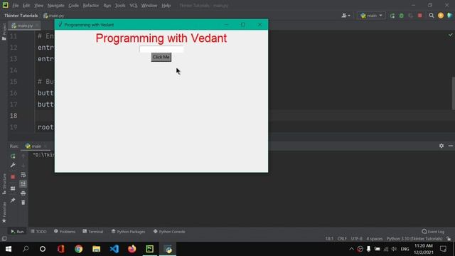 Python GUI Development | Text Input and Buttons | Tutorial #4 смотреть онлайн