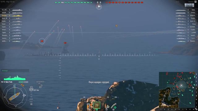 World of Warships / Первая кровь от Линкора, с 1 поподания ББ снаряда смотреть онлайн