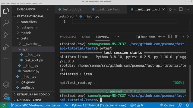 07 - FastApi Tutorial - Adicionando Testes смотреть онлайн