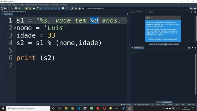 Python - Aula 19 - Interpolação em Strings смотреть онлайн