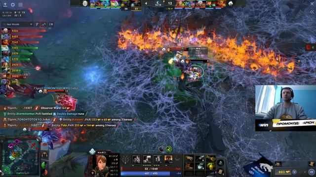 Папич комментирует Team Spirit - Entity | 2 карта | TI11