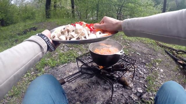 ШУРПА ИЗ СВИНИНЫ В КАЗАНЕ НА КОСТРЕ. РЕЦЕПТ ПРИГОТОВЛЕНИЯ ШУРПЫ смотреть онлайн