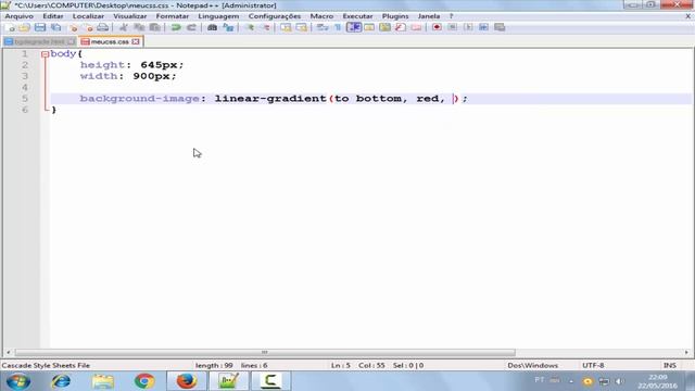 Background com gradient - CSS3 смотреть онлайн