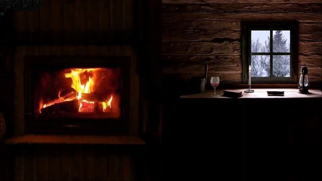 легкая музыка в зимний вечер у камина смотреть онлайн