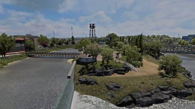 American Truck Simulator кат сцена г Айдахо Фолс смотреть онлайн