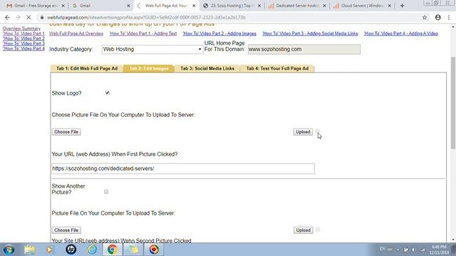 Web Full Page Ad - Part 2 of 4 - Adding Images To Your Web Ad Page You Control - Links to your Site смотреть онлайн