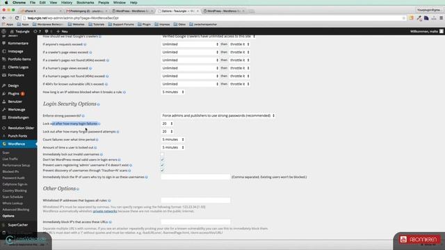 Wordfence Security Plugin für WordPress / WP Sicherheit #03 смотреть онлайн