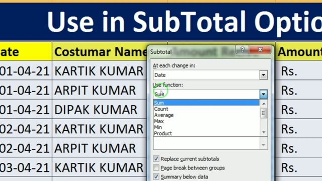 HOW TO USE SUBTOTAL IN MS EXCEL 2021 NEW Amazing !! SUBTOTAL IN EXCEL !! 2021 смотреть онлайн