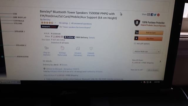 Bencley Bluetooth Tower Speaker Unboxing & Review ?? Super Duper Bass Party Speaker in Rs 2999 only смотреть онлайн