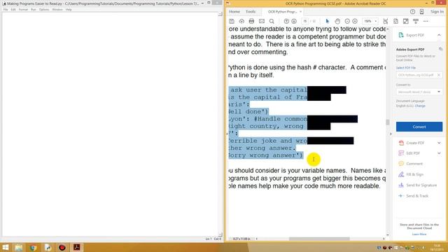 Python Tutorial for Beginners - Lesson 7: Making Programs Easier to Read смотреть онлайн