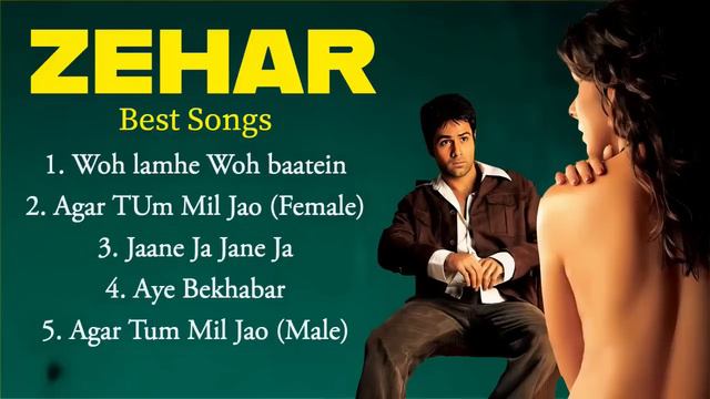 Zehar Movie Songs | Emraan Hashmi , Shreya Ghoshal , Atif Aslam , Udit Narayan & KK | Evergreen Son