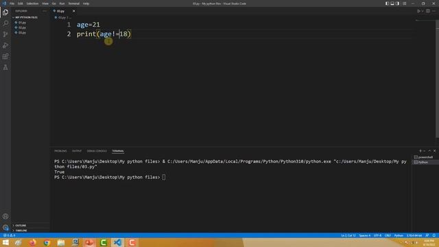 Python Tutorial For Absolute Beginners - 07 - Boolean, logical, and comparison operators смотреть онлайн