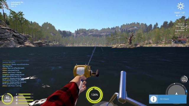 🎣Russian Fishing 4 RF4 - Kuori Lake Trolling Test With Minnow 75F#229 смотреть онлайн