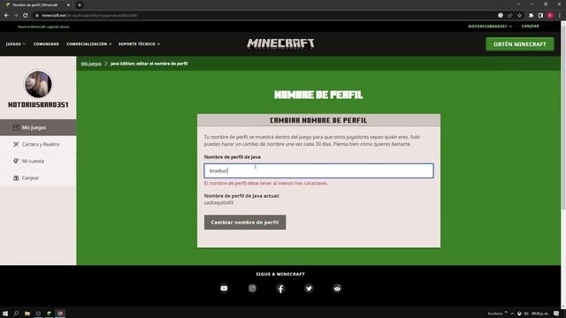 CAMBIAR NOMBRE en MINECRAFT PREMIUM JAVA 2023 ACTUALIZADO | Microsoft y Mojang смотреть онлайн