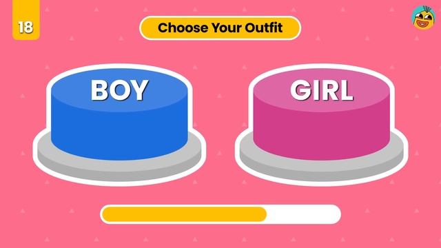 Choose One Button! ? BOY or GIRL Edition ?? смотреть онлайн