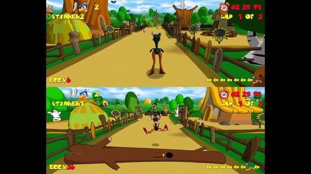 Ostrich Runner - 2-player where I'm both players (omg why) смотреть онлайн