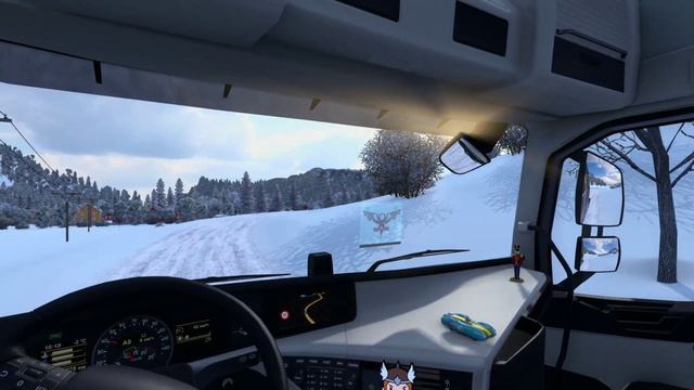 Зимний мод для Euro Truck Simulator 2 смотреть онлайн
