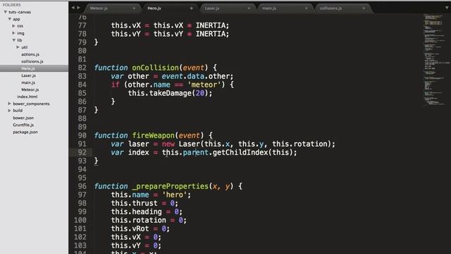 Game Development With EaselJS 4 6 Managing Collisions Lasers смотреть онлайн