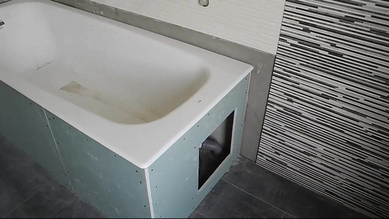 Как из плитки, своими руками сделать экран под ванну смотреть онлайн