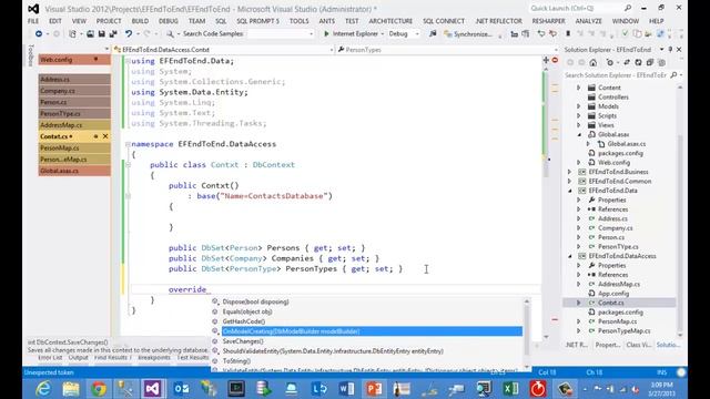 Entity Framework Code First End To End смотреть онлайн