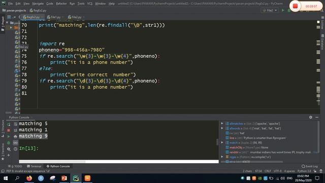 Python RegEx & Files смотреть онлайн