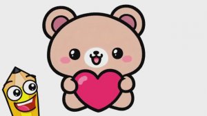 КАК НАРИСОВАТЬ  ПЛЮШЕВОГО МИШКУ ЛЕГКО 🧸❤️