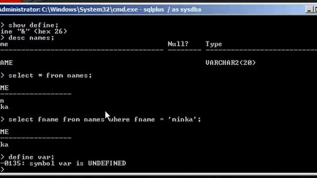 Oracle DBA Justin - How to change the variable substitution character in sqlplus смотреть онлайн