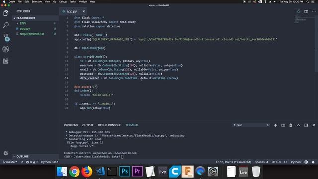 Building a Reddit Clone w/ Python and Flask (Part 2) - Setting Up Our Database смотреть онлайн