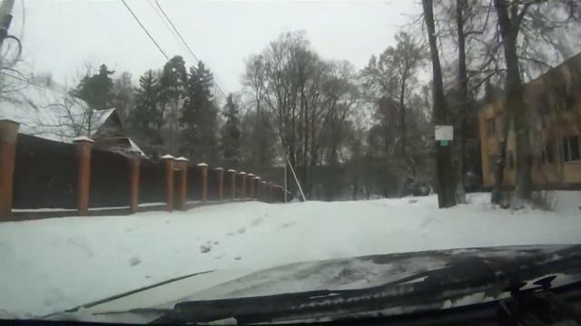 Первая метель и дорога на работу 2017