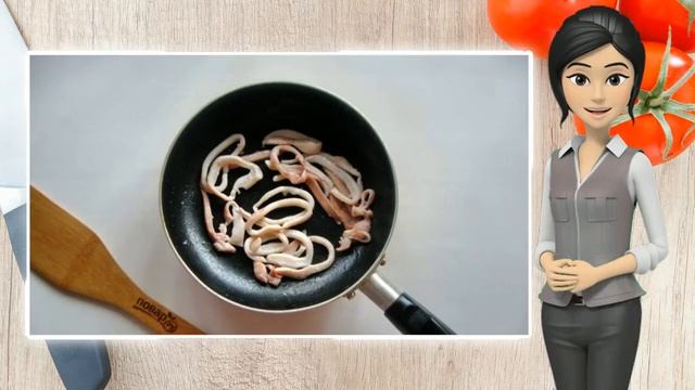 Китайская лапша с кальмарами смотреть онлайн