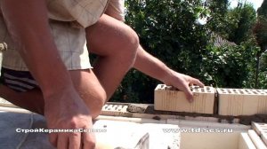 Кладка оскольского облицовочного кирпича