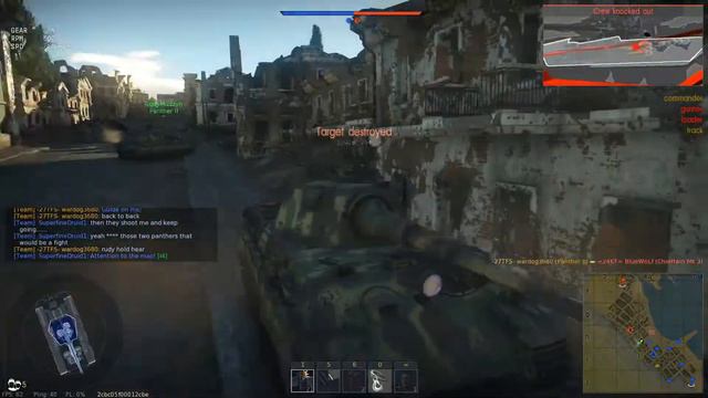 WAR THUNDER. PANTHER 2 RB GAMEPLAY. STOPPED AND STEADY WINS THE RACE смотреть онлайн