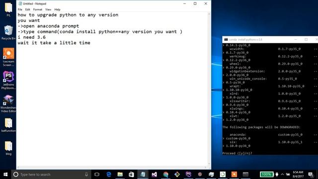 how to update python version on anaconda смотреть онлайн