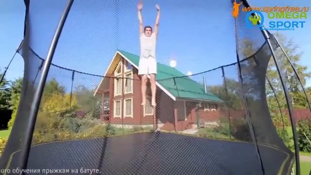 Обзор. Обучение прыжкам на батуте - вертикальные прыжки на батуте смотреть онлайн