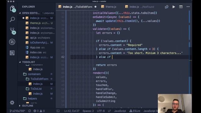 Podstawy ReactJS #11 - Walidacje formularza w Formik ✅ смотреть онлайн