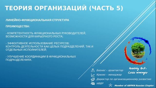 Теория организаций (Часть 5.1) смотреть онлайн