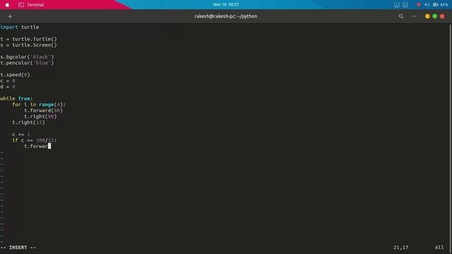 Turtle Python Graphis | Turtle graphics Create Wonderful Geometrical Pattern in Vs Code смотреть онлайн