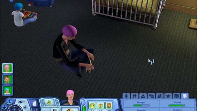 Tonks plays with a toy horsie