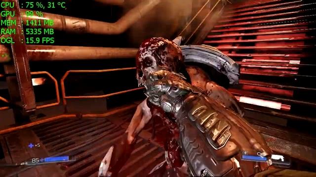 DOOM - Intel Pentium G4400 - Intel HD Graphics 510 - 8Gb RAM смотреть онлайн