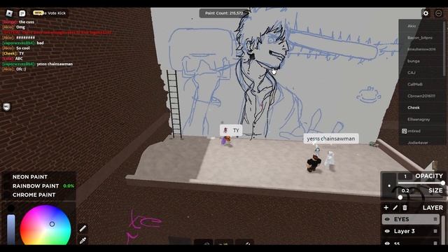 Drawing CHAINSAW MAN on ROBLOX смотреть онлайн